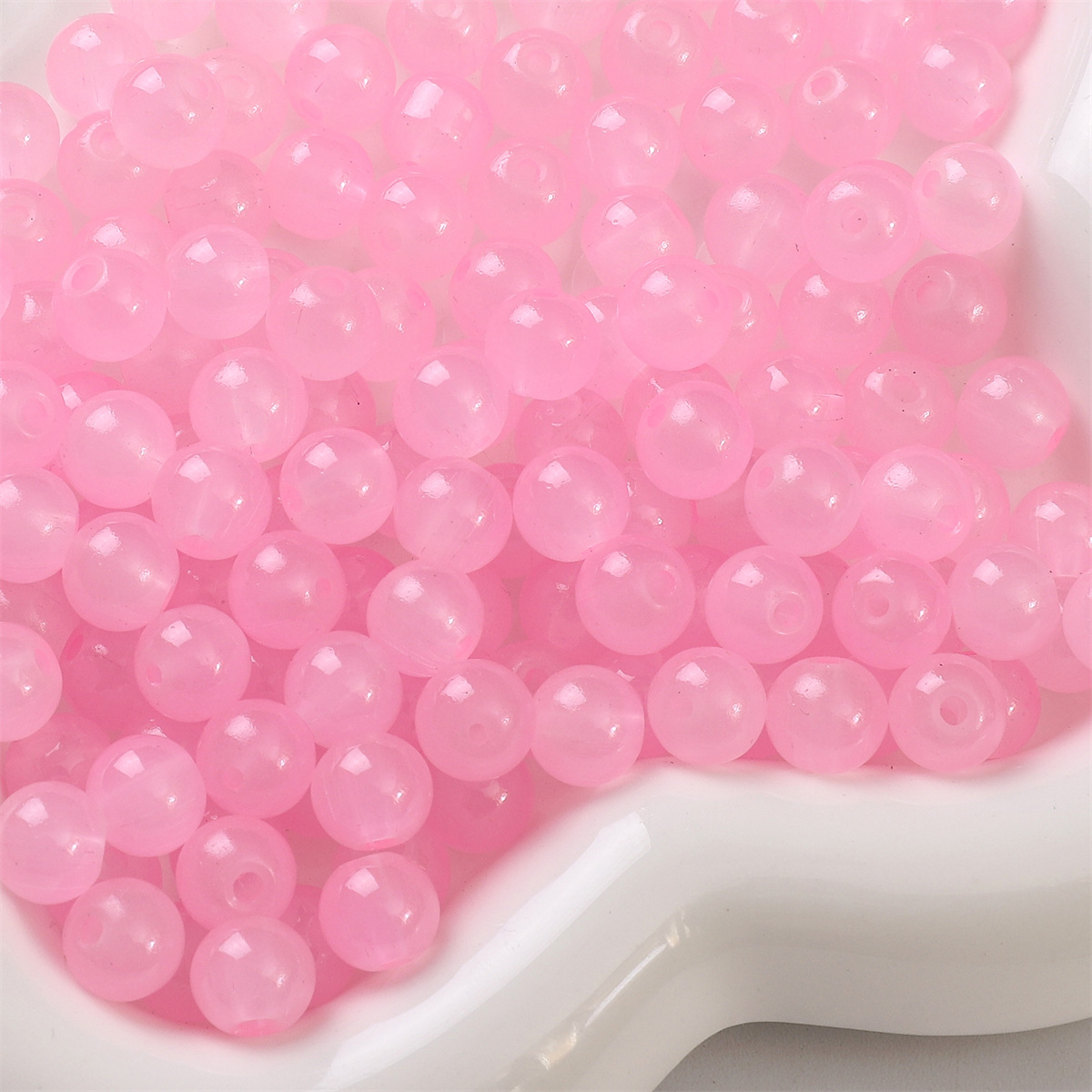 Pink 4mm/ aperture about 1mm /50pcs