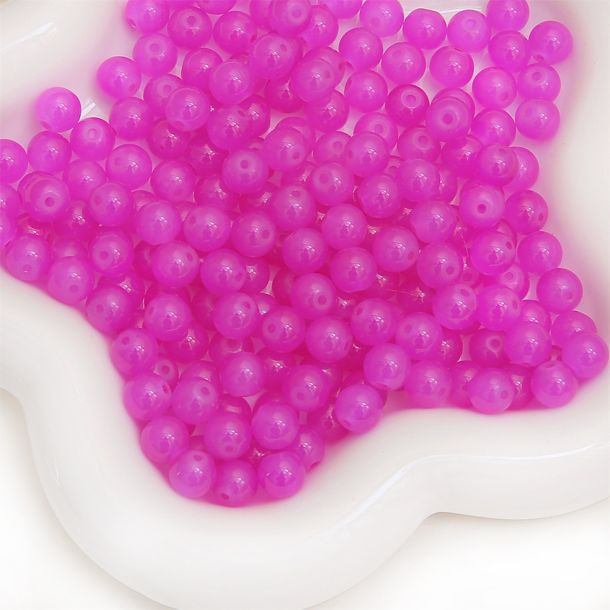 Rose 4mm/ aperture about 1mm /50pcs