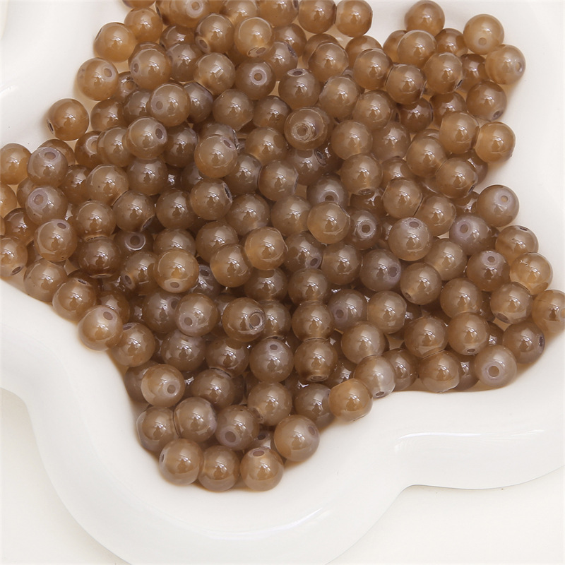 dark curry 4mm/ aperture about 1mm /50pcs