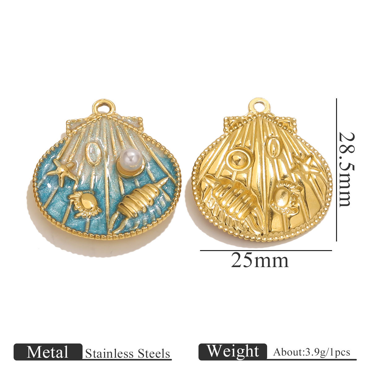 4:Golden shell oil drop-blue