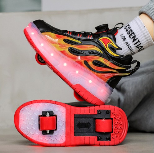 815 Double wheel with light black red