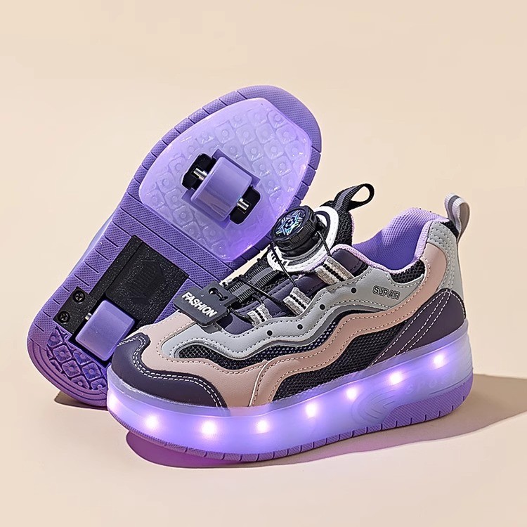 518 Double-wheel hollow purple