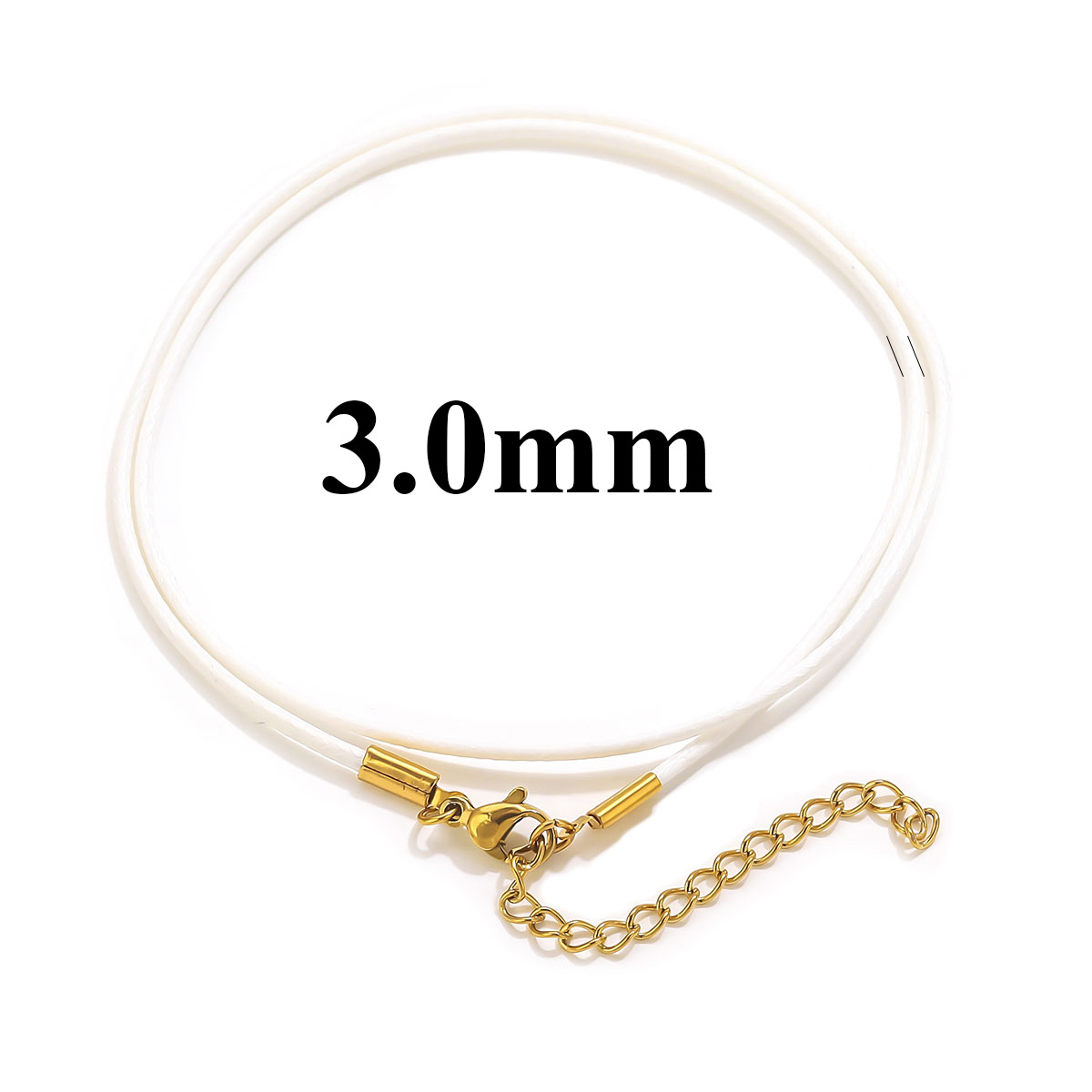 White gold 3.0mm 40cm-5cm