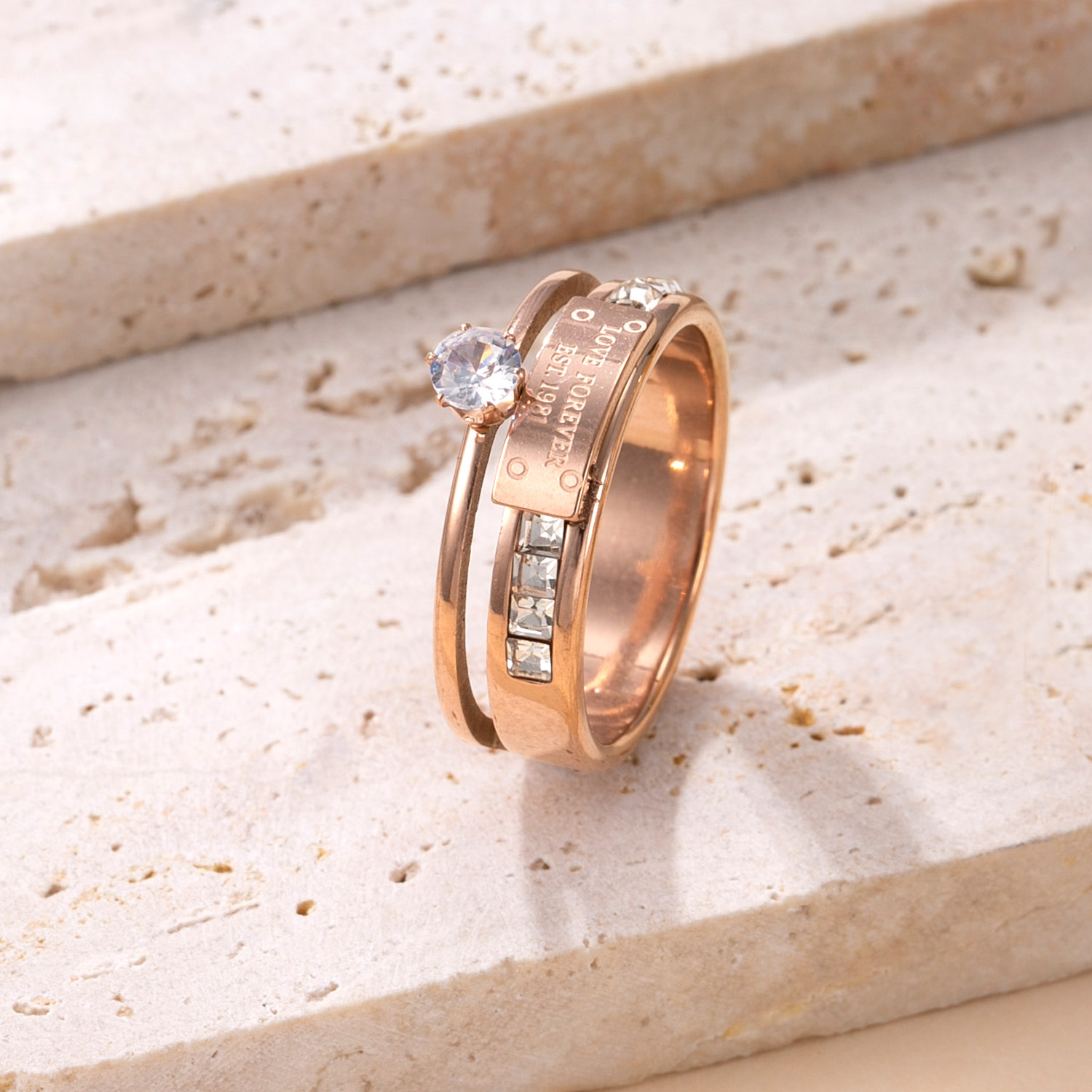 rose gold color US Size #6