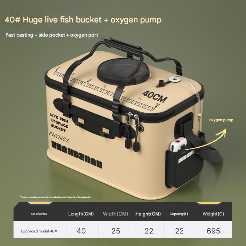fish bucket 40cm with oxygen pump