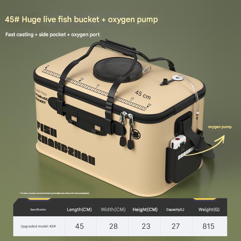 fish bucket 45cm with oxygen pump