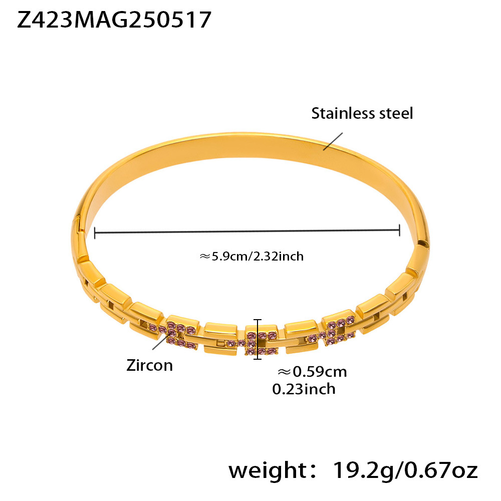 2:Z423-gold pink zircon
