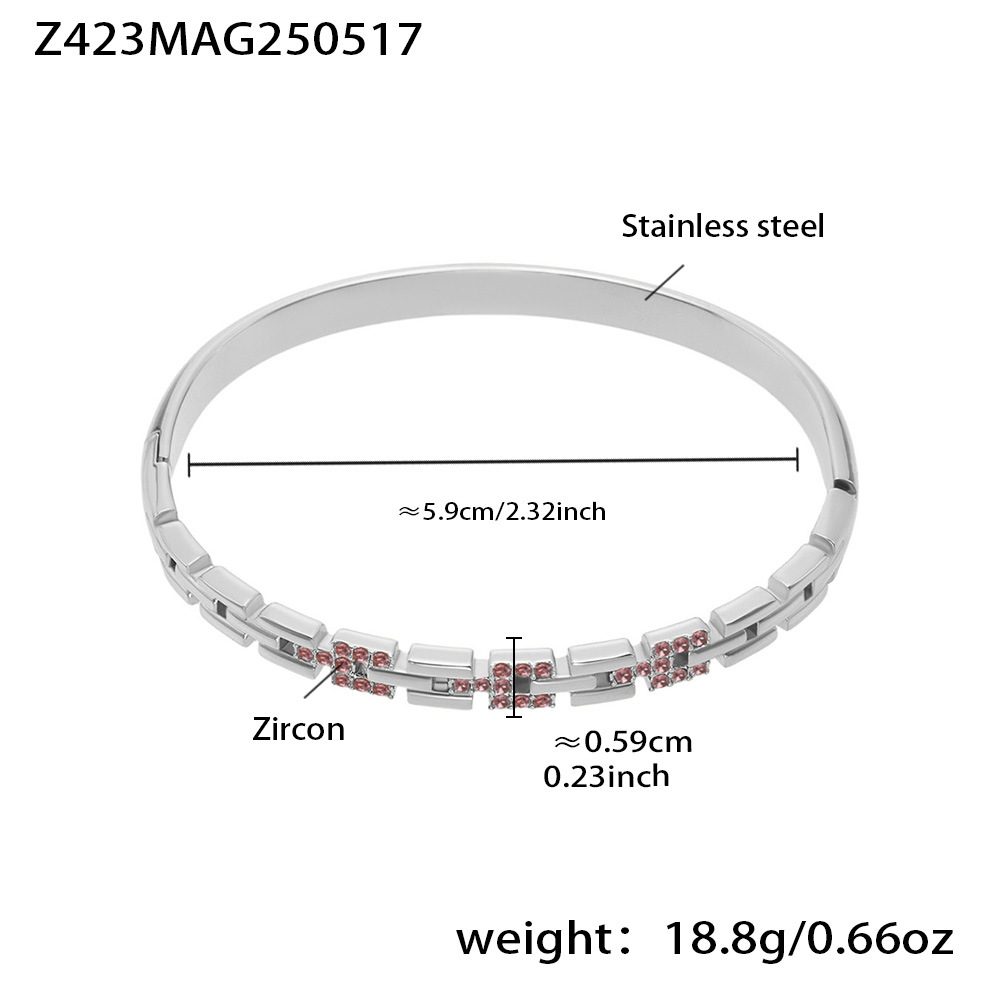 4:Z423-steel color pink zircon