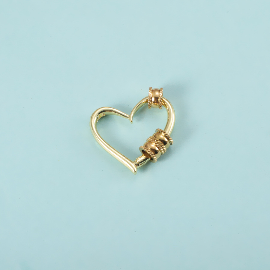 8:Gold love pendant