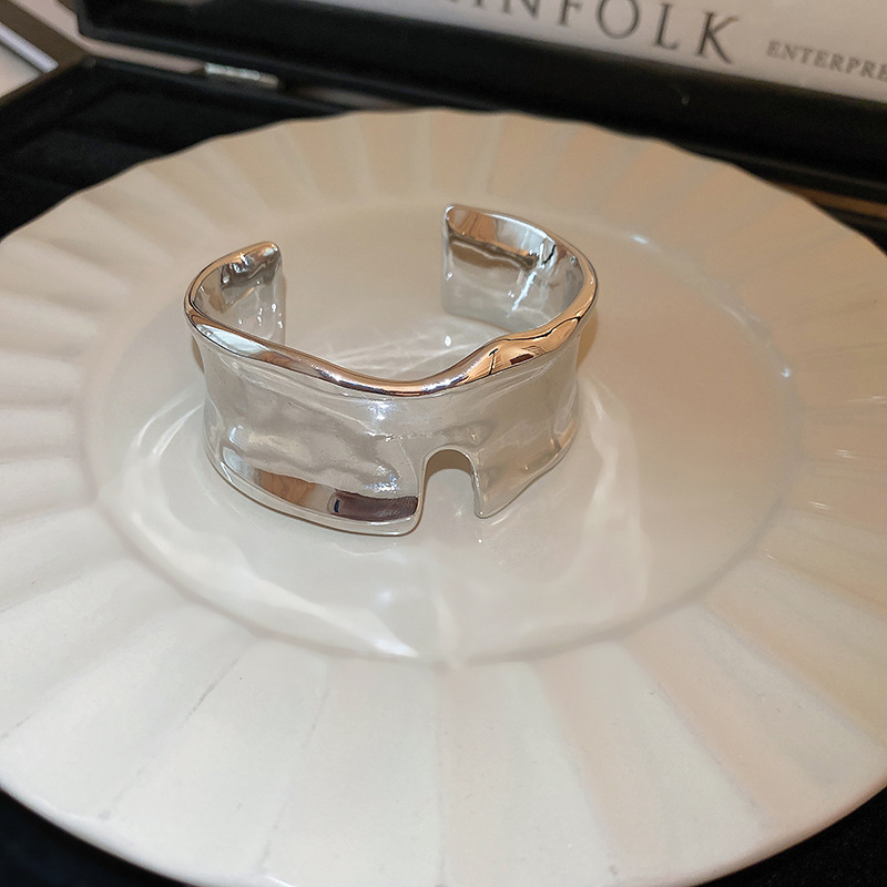 2:silver Irregular Notch Bracelet