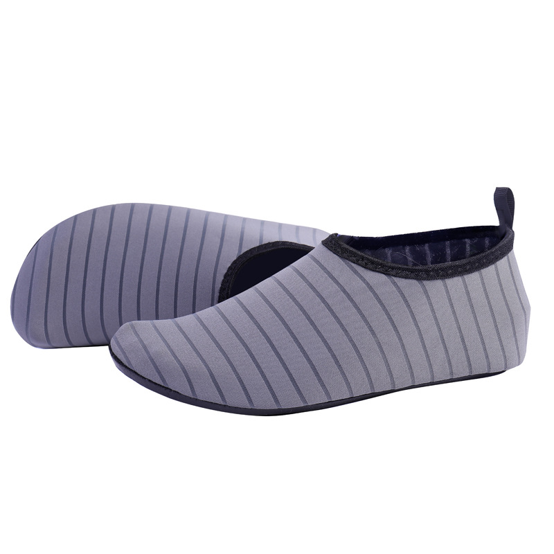 Grey-Pinstripe Rubber Platform