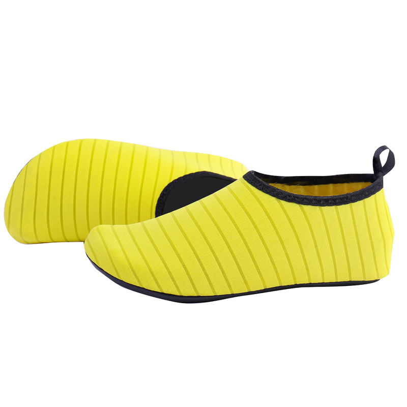 Yellow-Pinstripe Rubber Platform