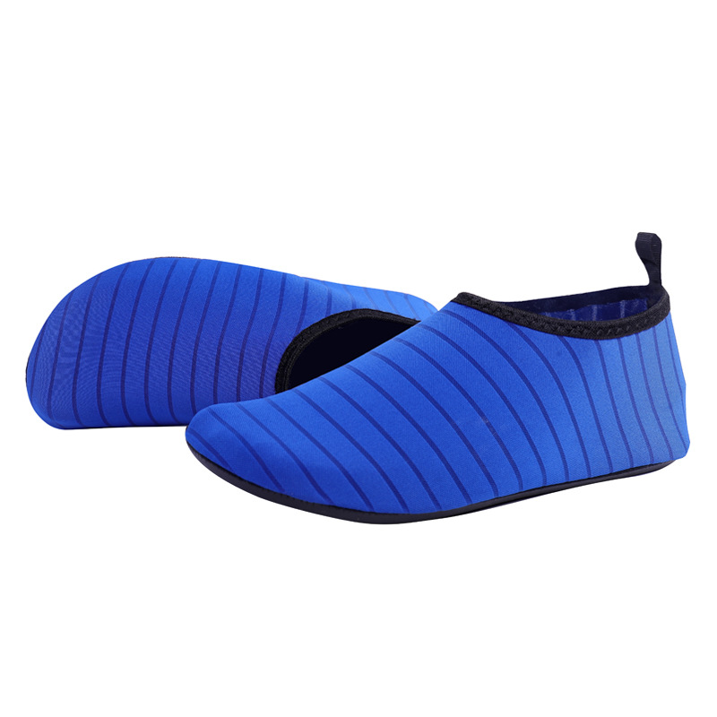 Sapphire Blue-Pinstripe Rubber Platform
