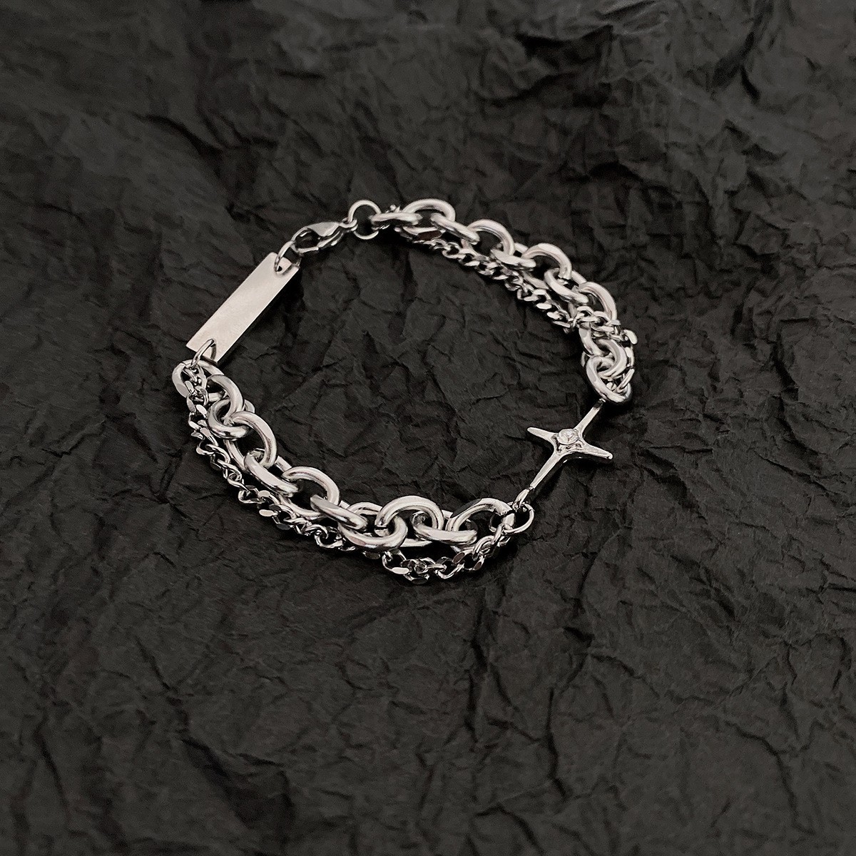 3:Cross square bracelet [chain length 21cm]