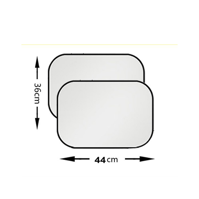 Silver-coated side guards [44x36] one pair in opp bags