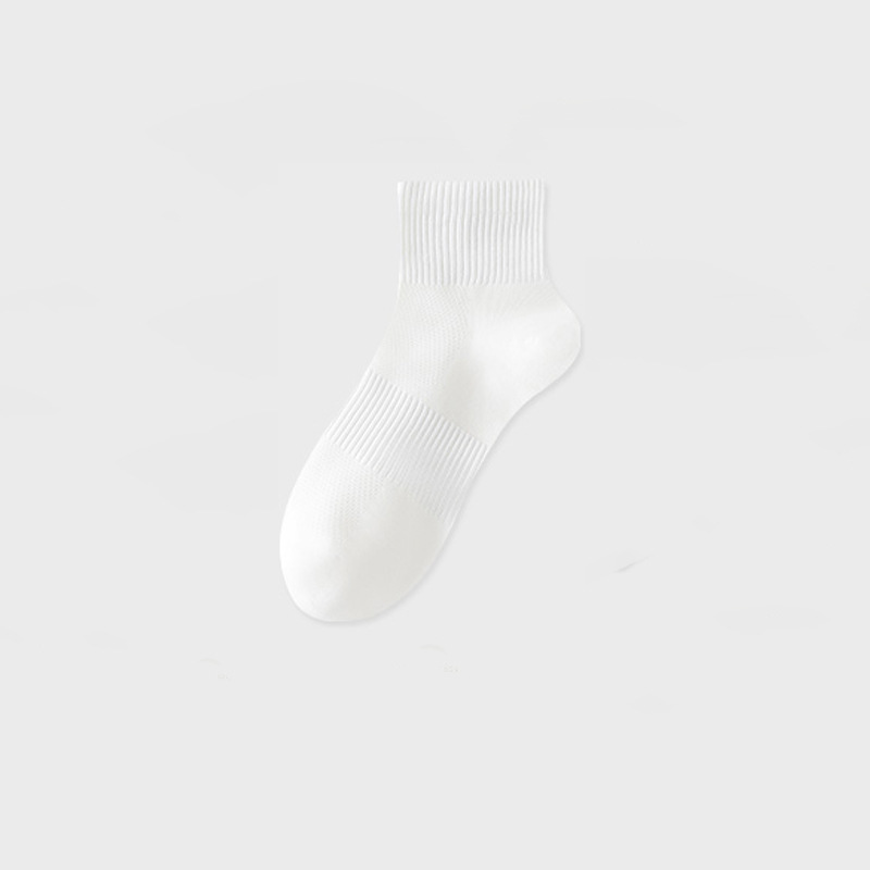 White mid-calf socks