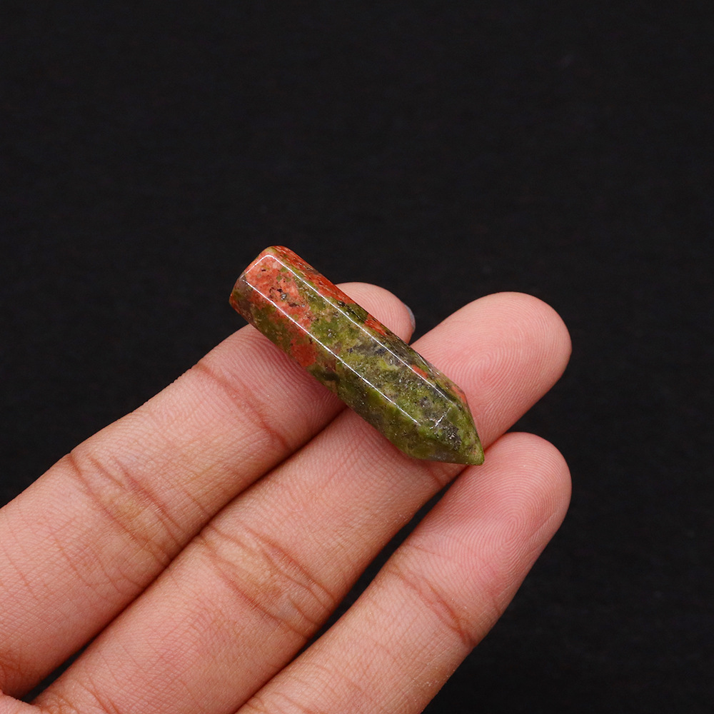 7:Flower green stone