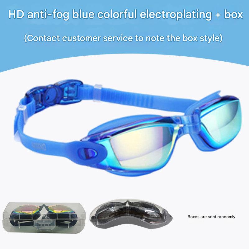 Blue colorful electroplated glasses box