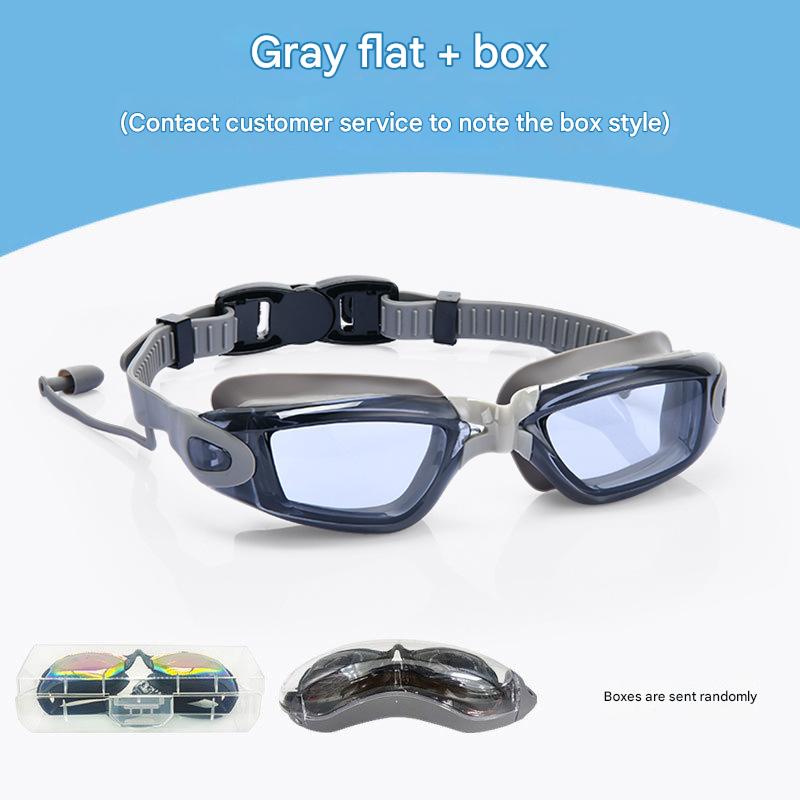 Grey Plain Glasses Case