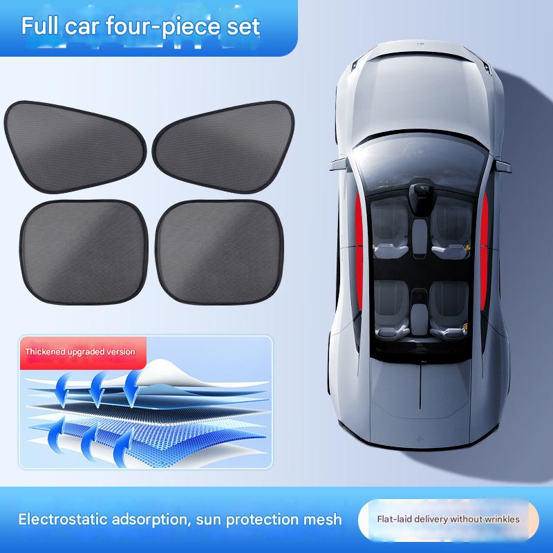 Mesh electrostatic side block-four pieces for the whole car