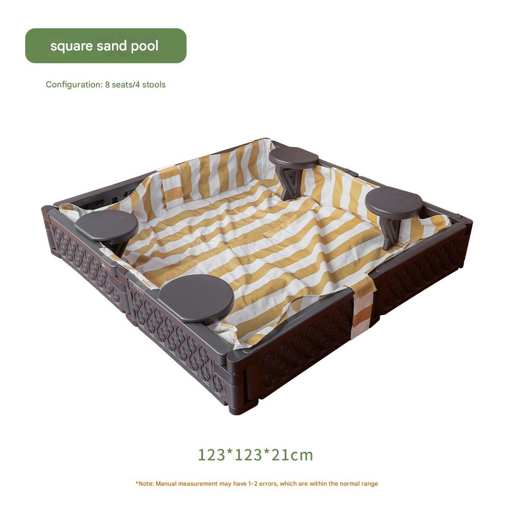 Square sand pool (without sand)