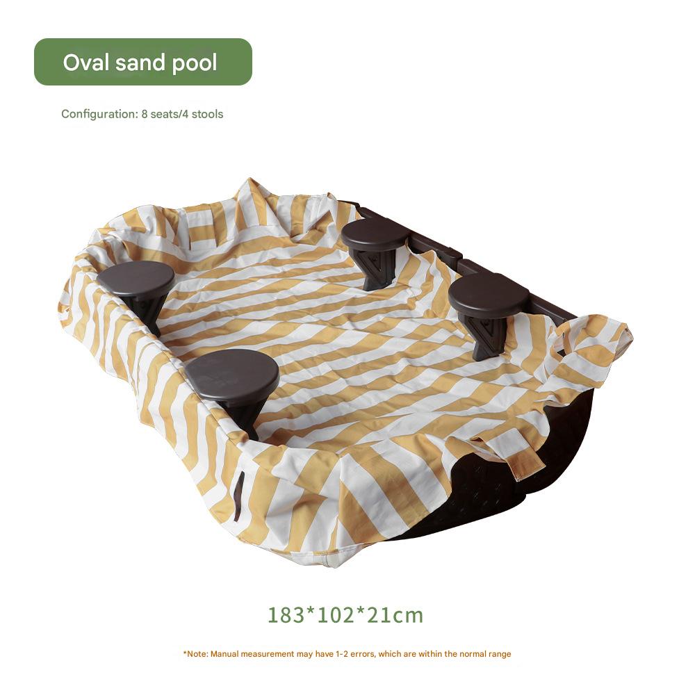 Oval sand basin (without sand)