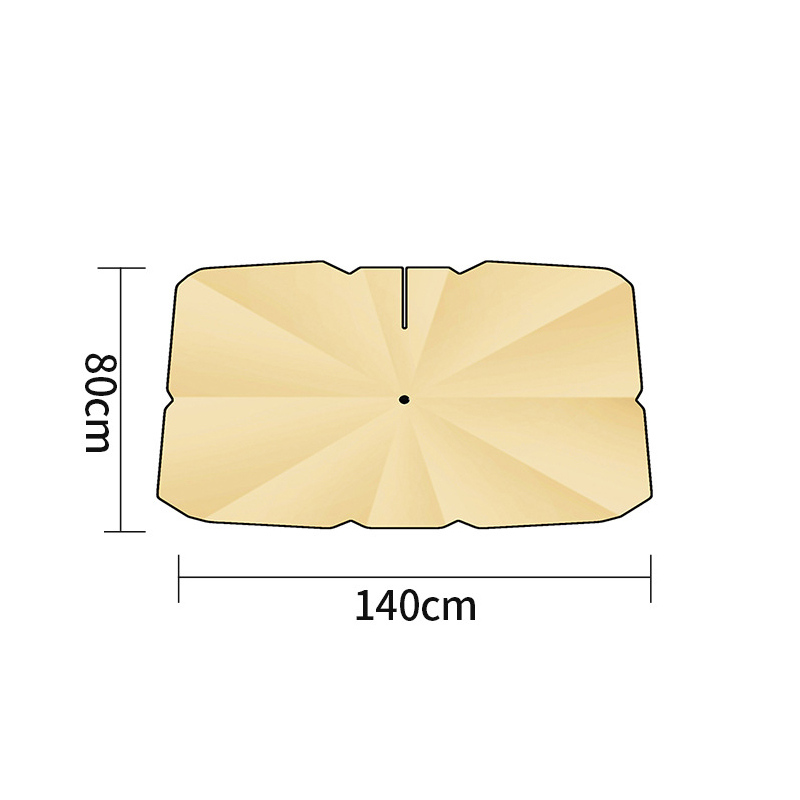 Bent Bar Opening Sunshade-Titanium Large