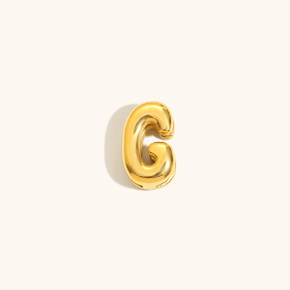 Hollow small letter pendant-gold-g