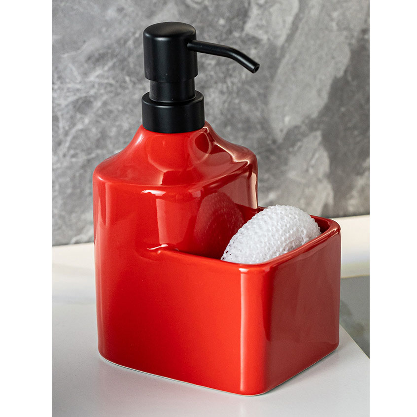 Lotion storage bottle--red