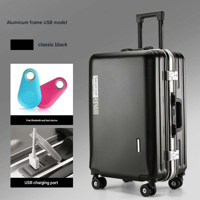 Classic black-anti-lost charging port aluminum frame