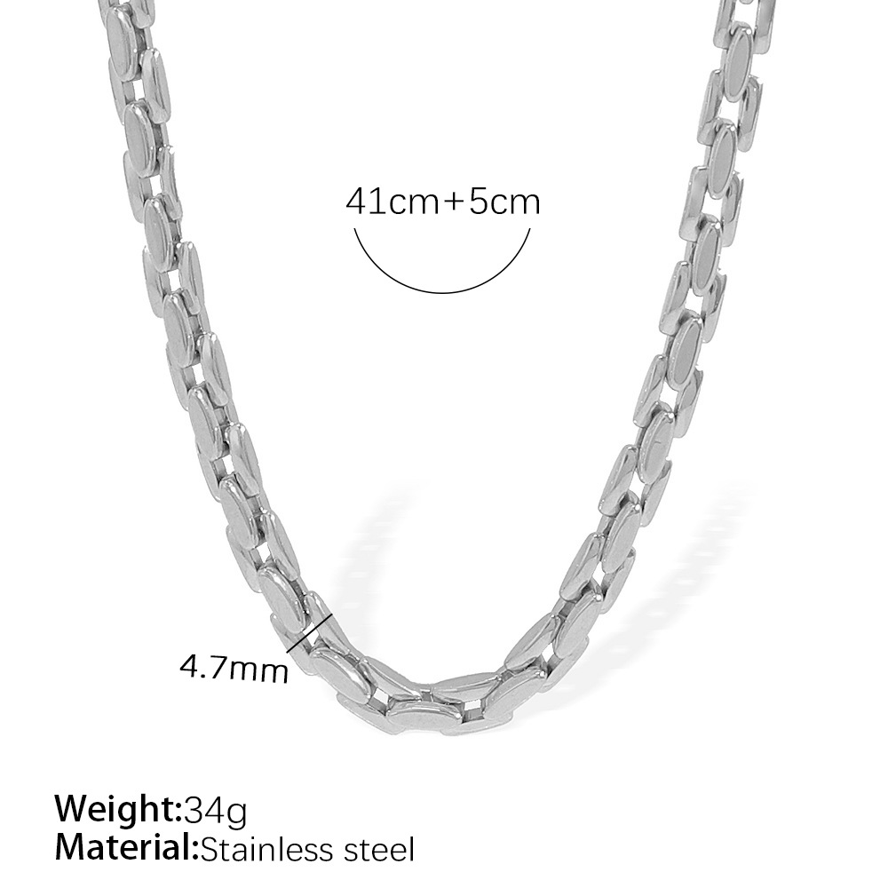4:Xl328 silver necklace