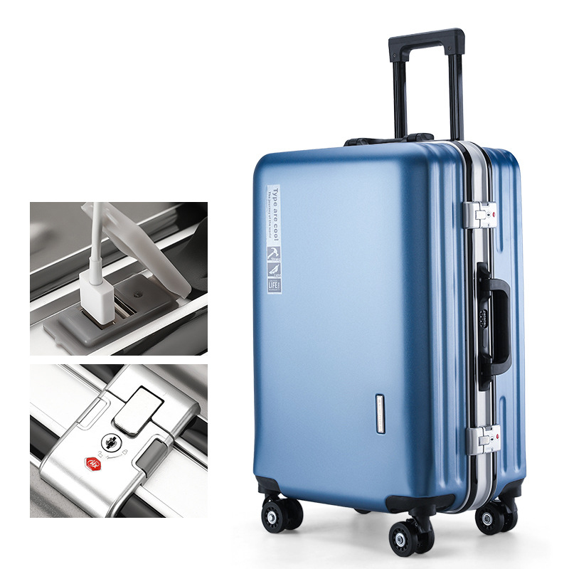 Ice blue-charging port aluminum frame