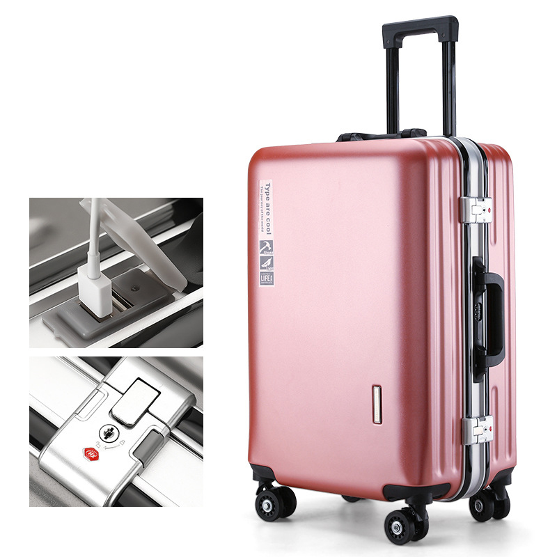 Rose gold-charging port aluminum frame