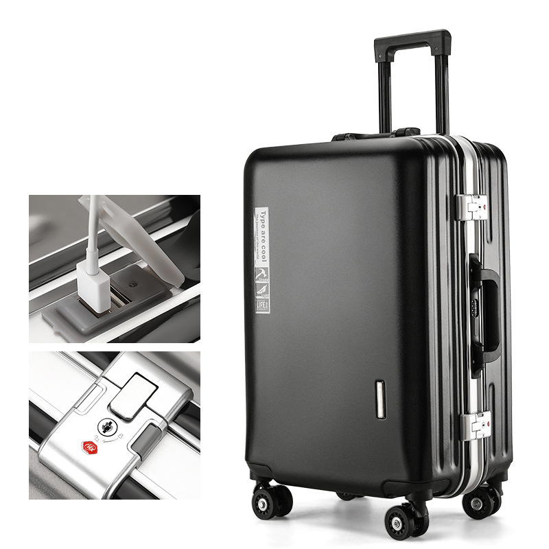 Classic black-charging port aluminum frame