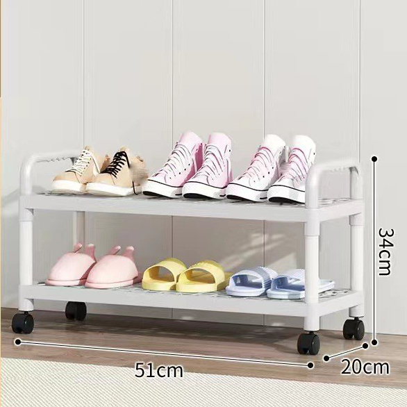 2-layer rack with wheels