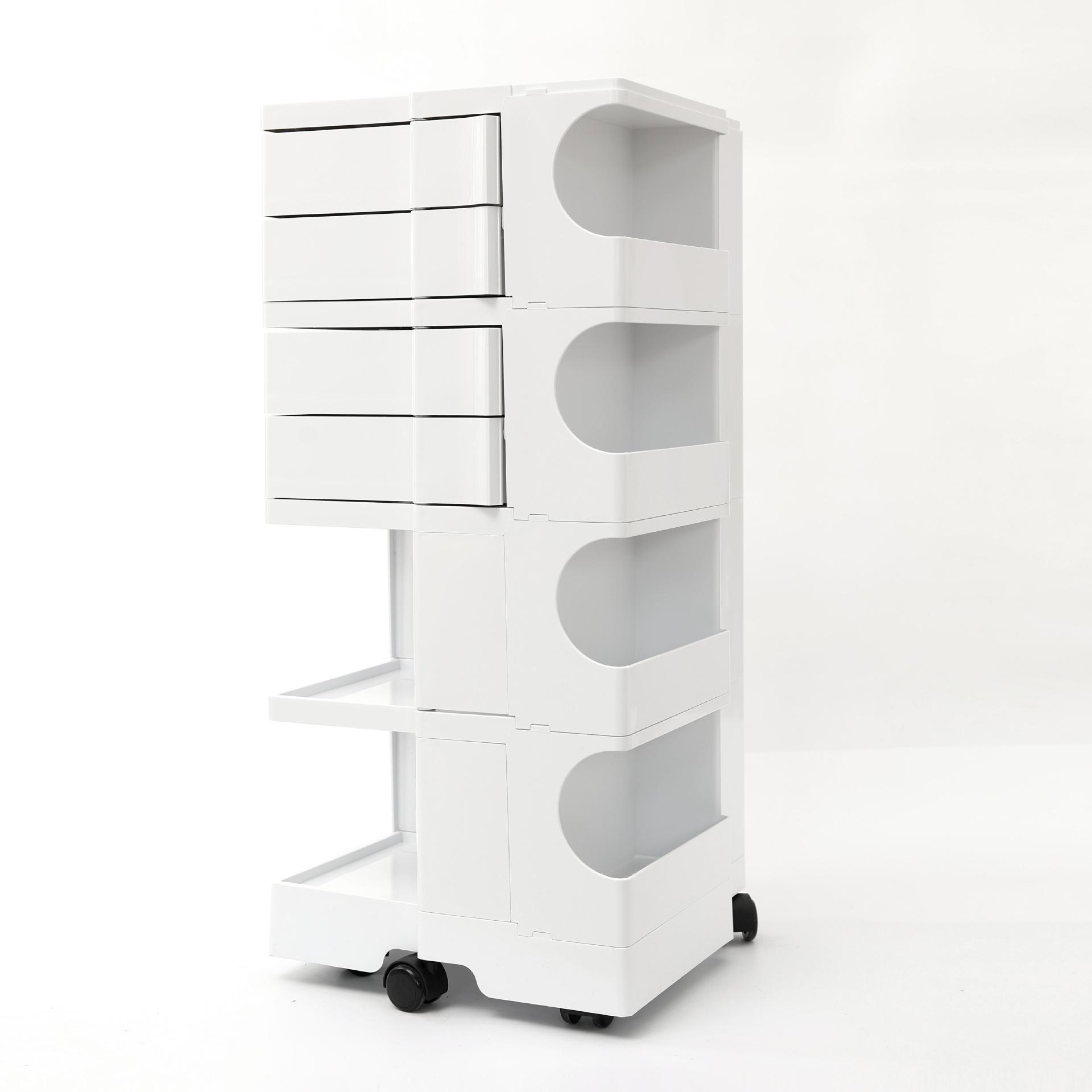 Cool white (4 layers and 4 drawers)