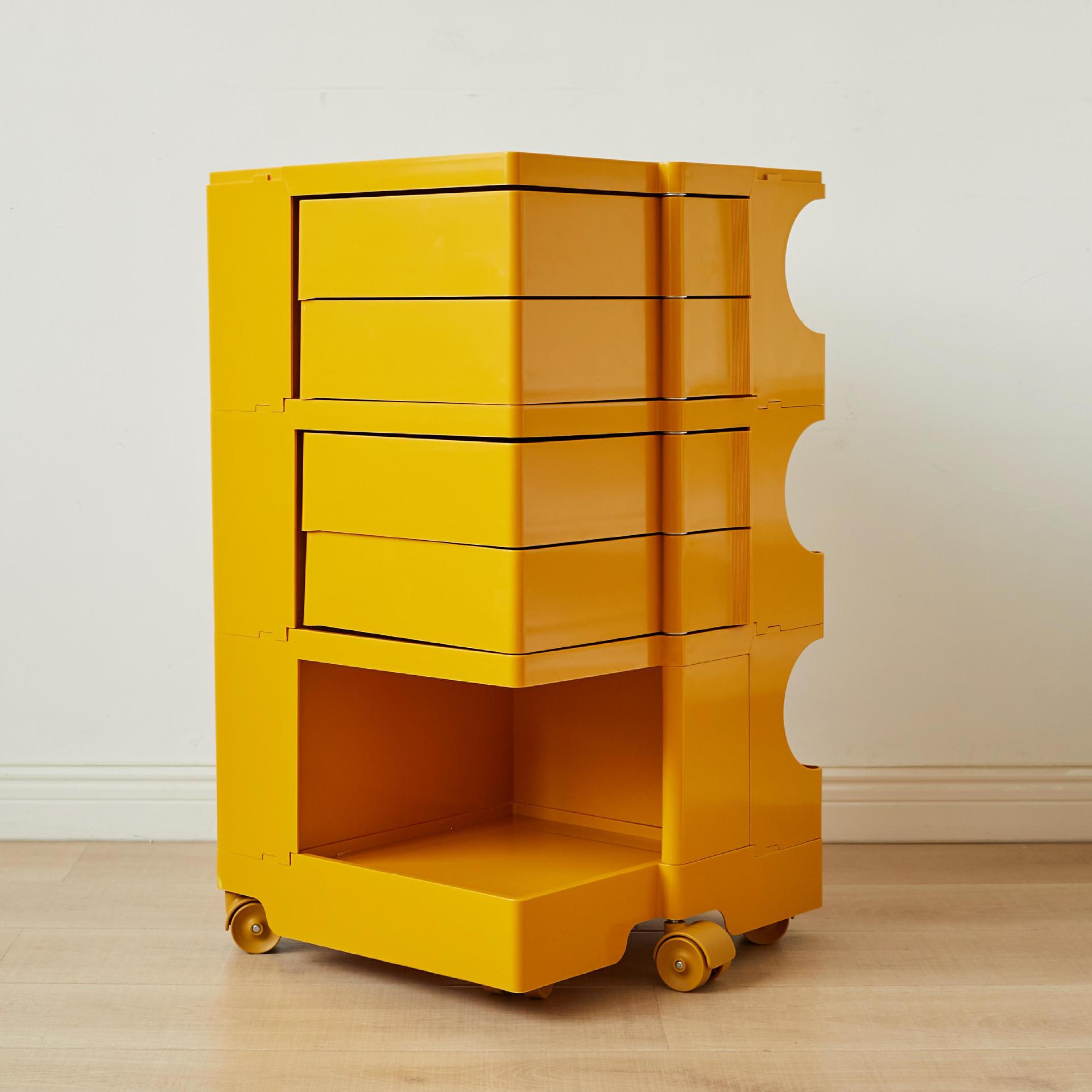 Lemon yellow (3 layers, 4 drawers)