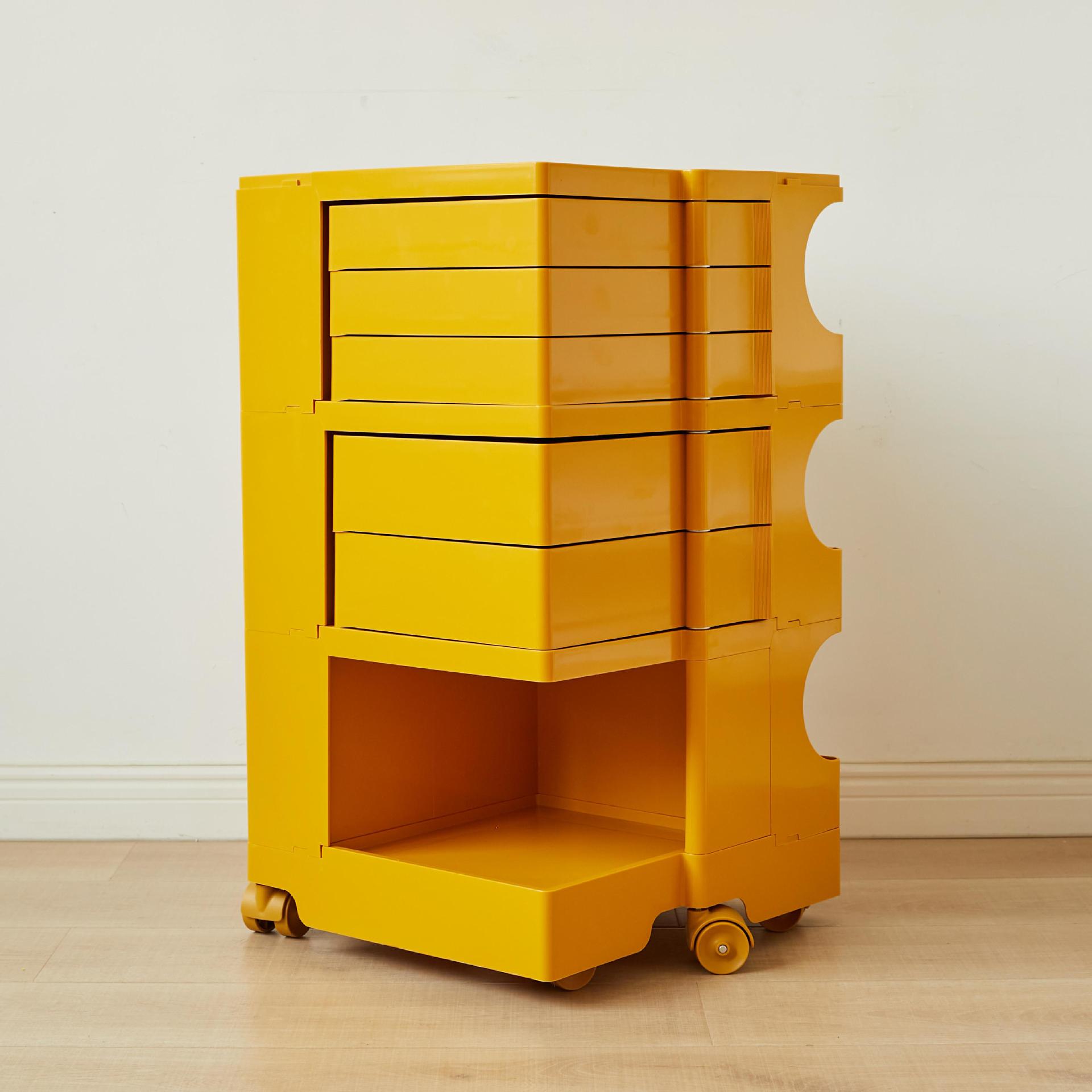 Lemon yellow (3 layers, 5 drawers)