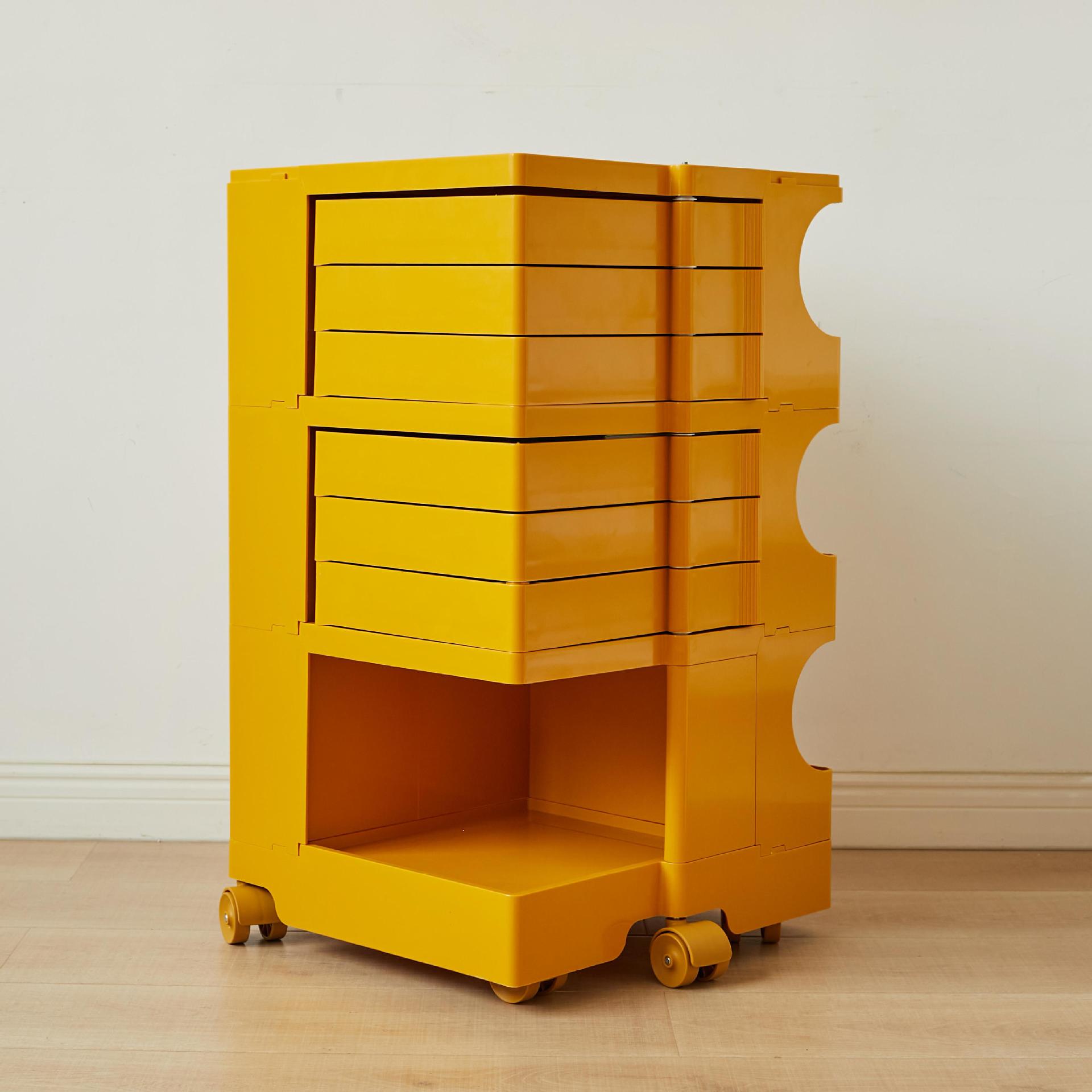 Lemon yellow (3 layers and 6 drawers)