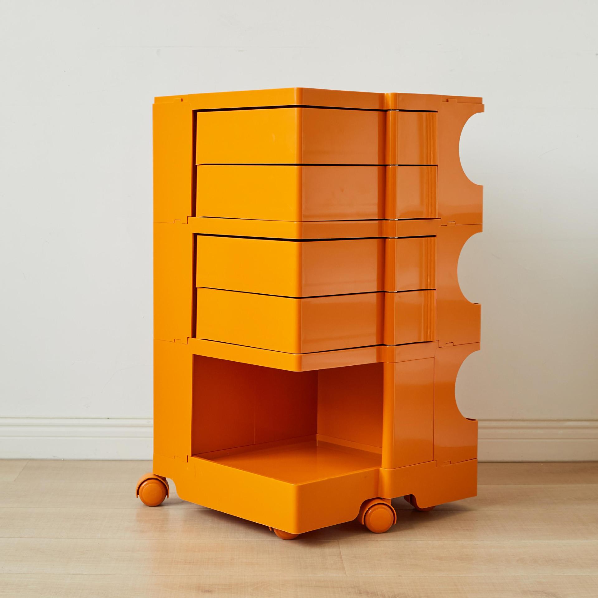 Orange (3 layers and 4 drawers)