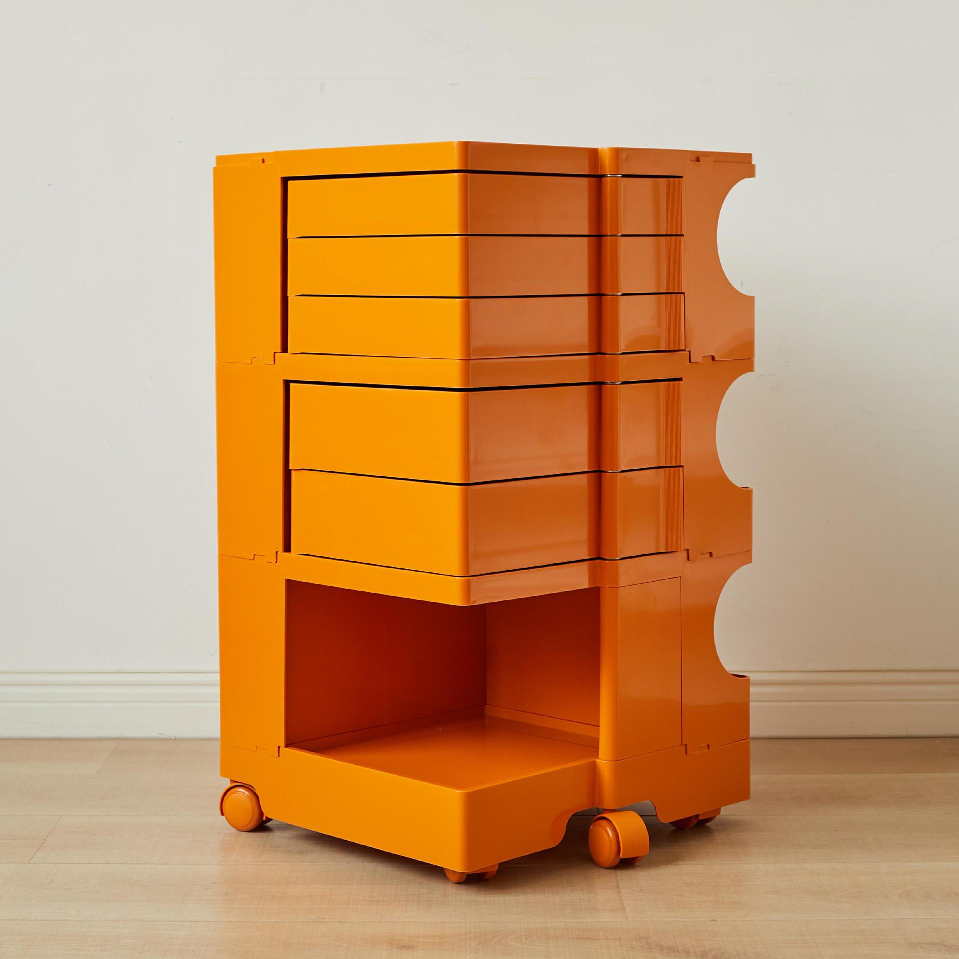 Orange (3 layers and 5 drawers)