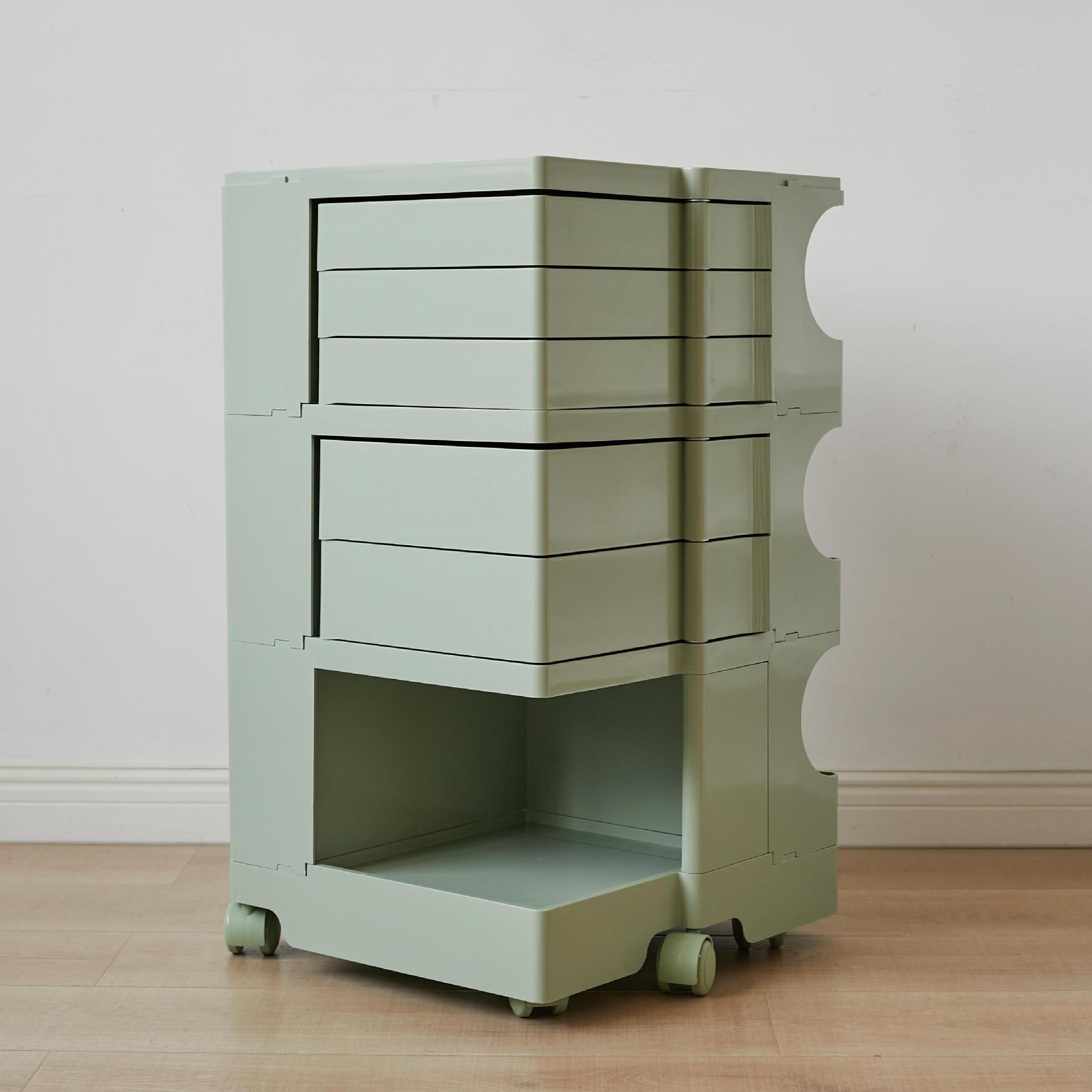 Matcha green (3 layers, 5 drawers)