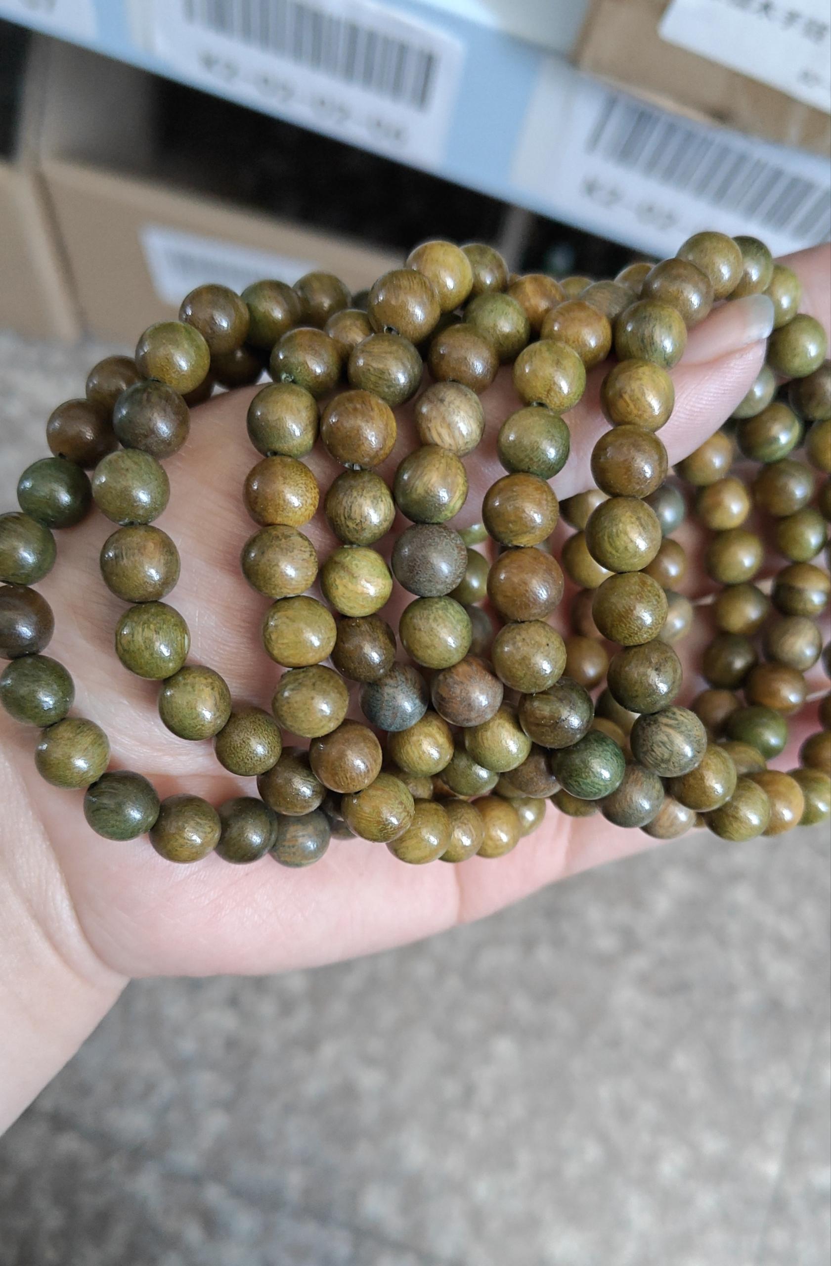 Green Sandalwood 6mm/60pcs