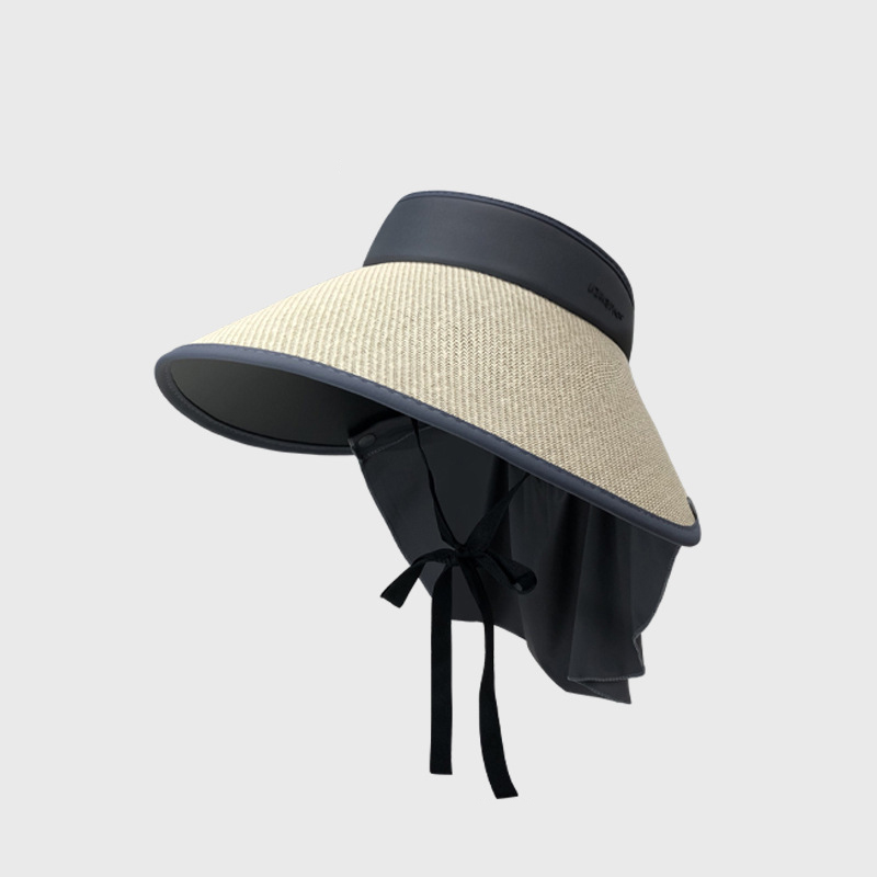 Straw shawl - gray edge rice