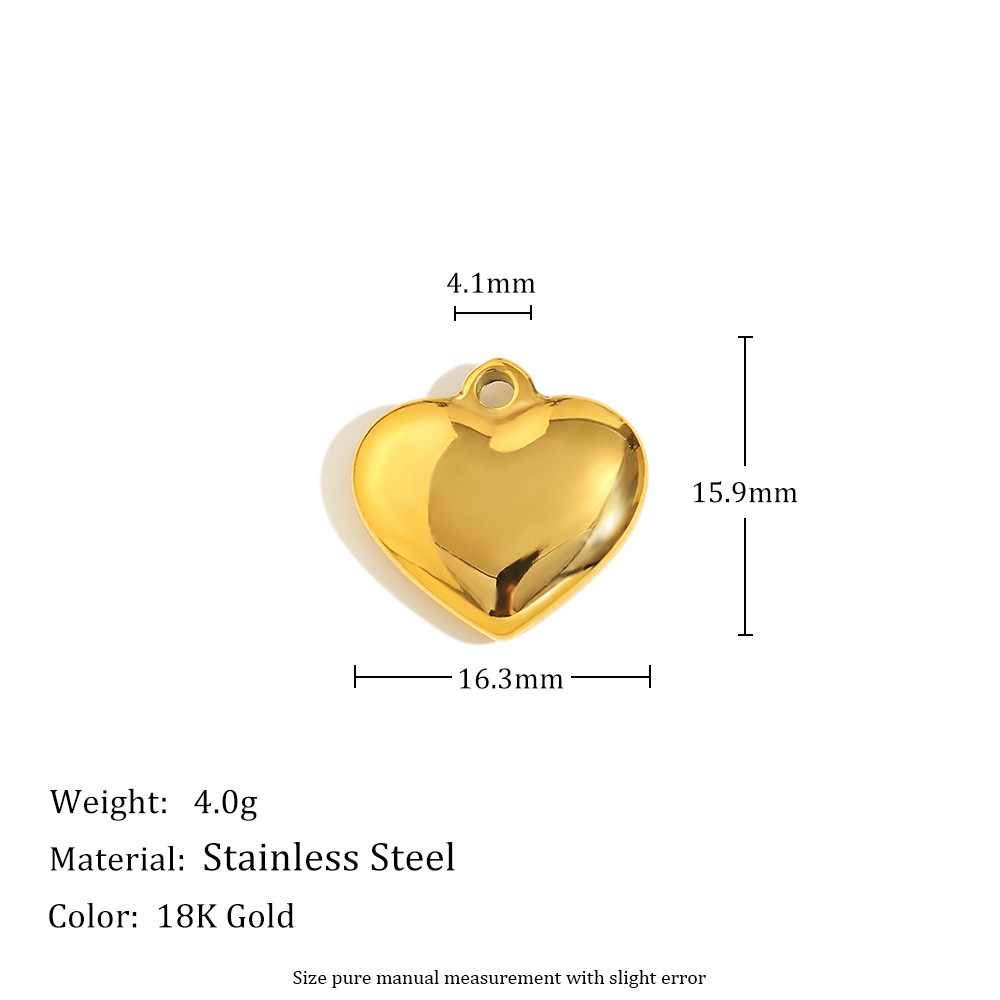 7:Love pendant-gold-medium