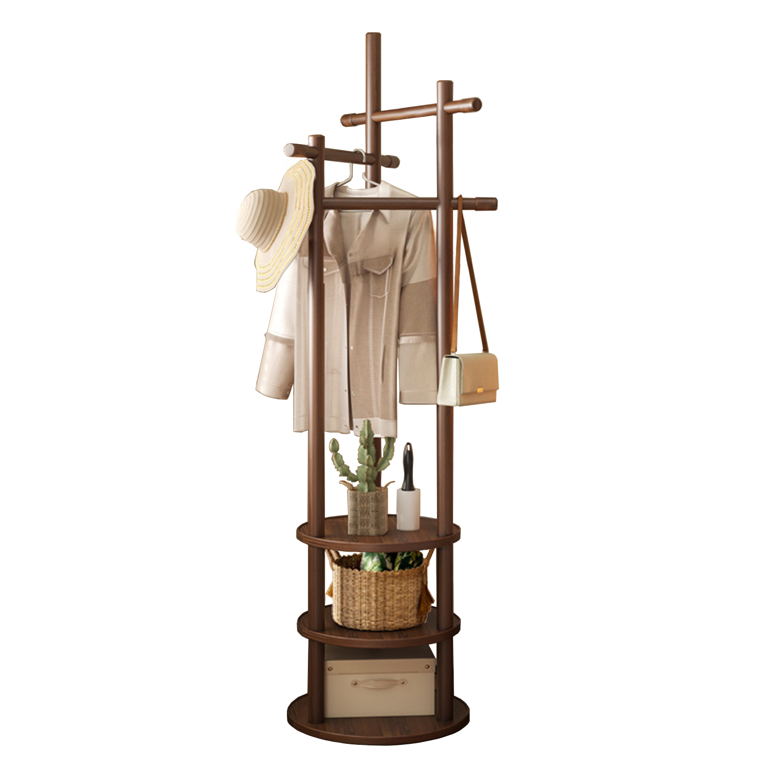fixed rack walnut color