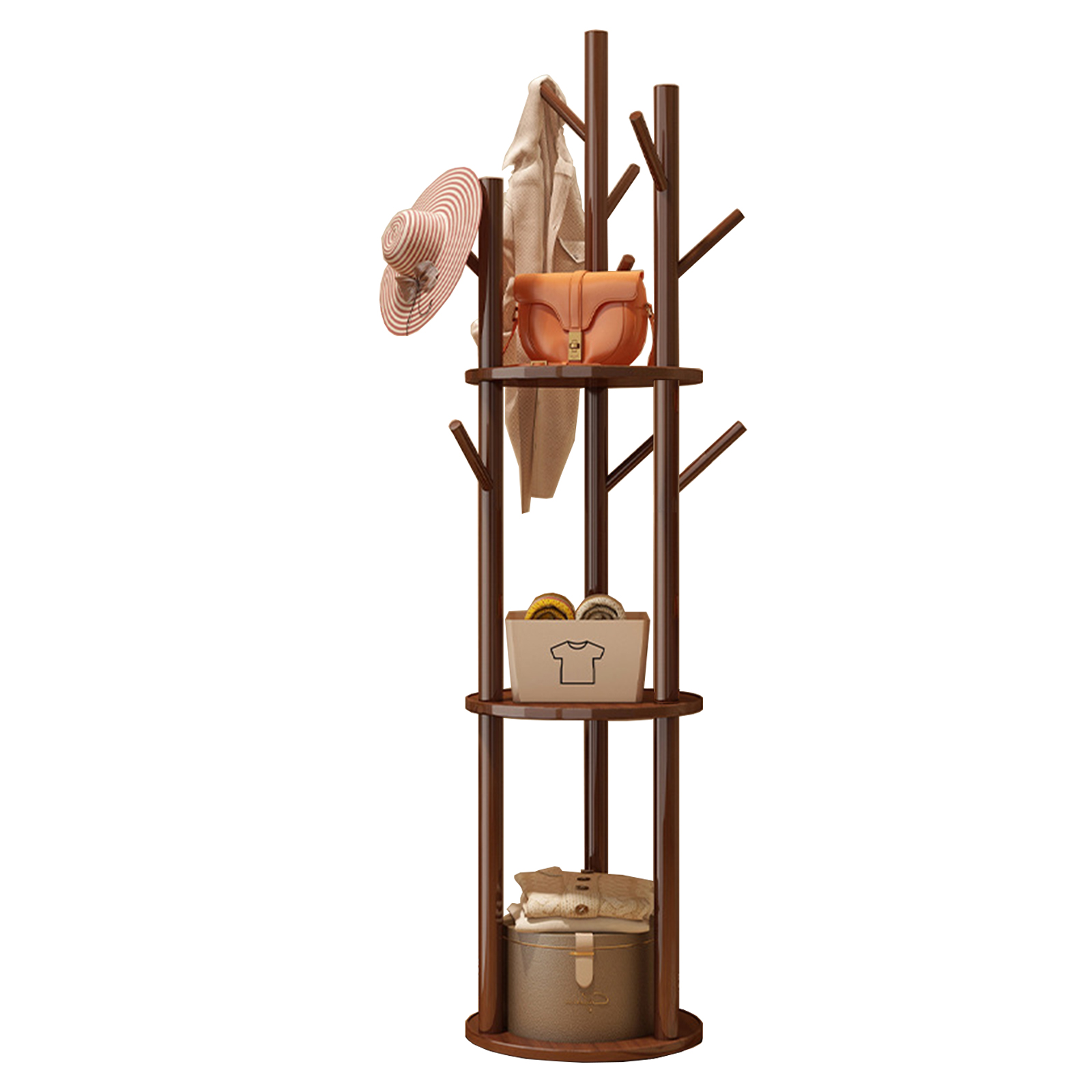 fixed rack walnut color