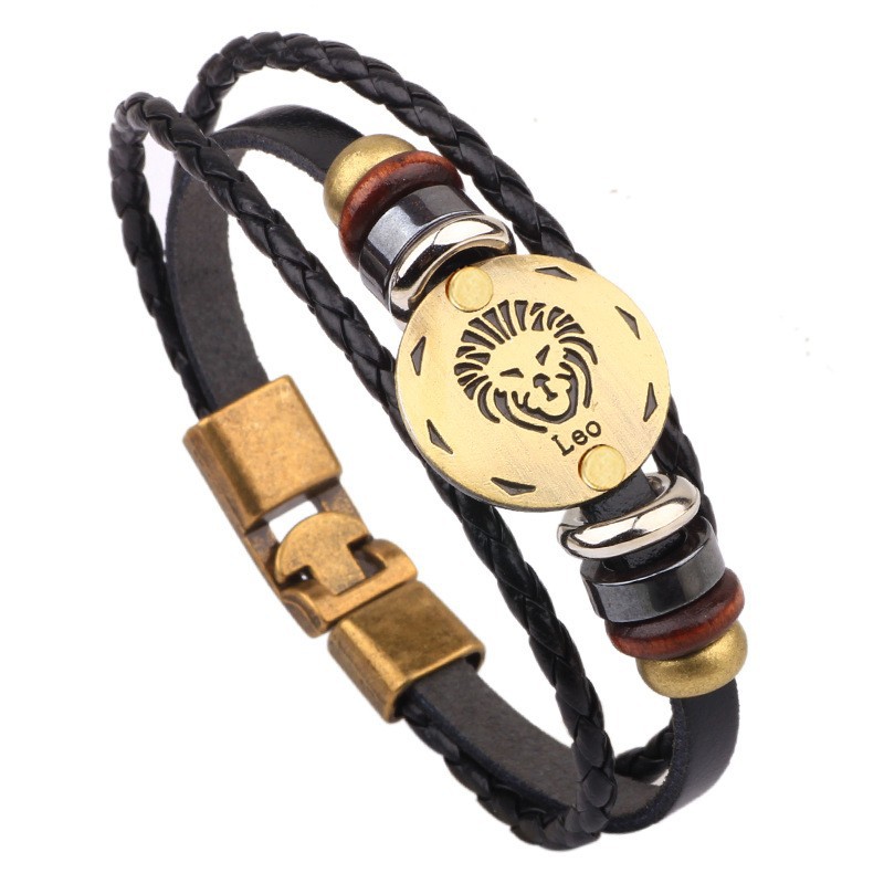 Leo leather bracelet