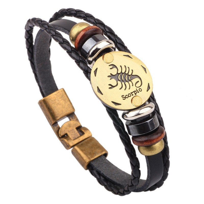 Scorpio cowhide bracelet