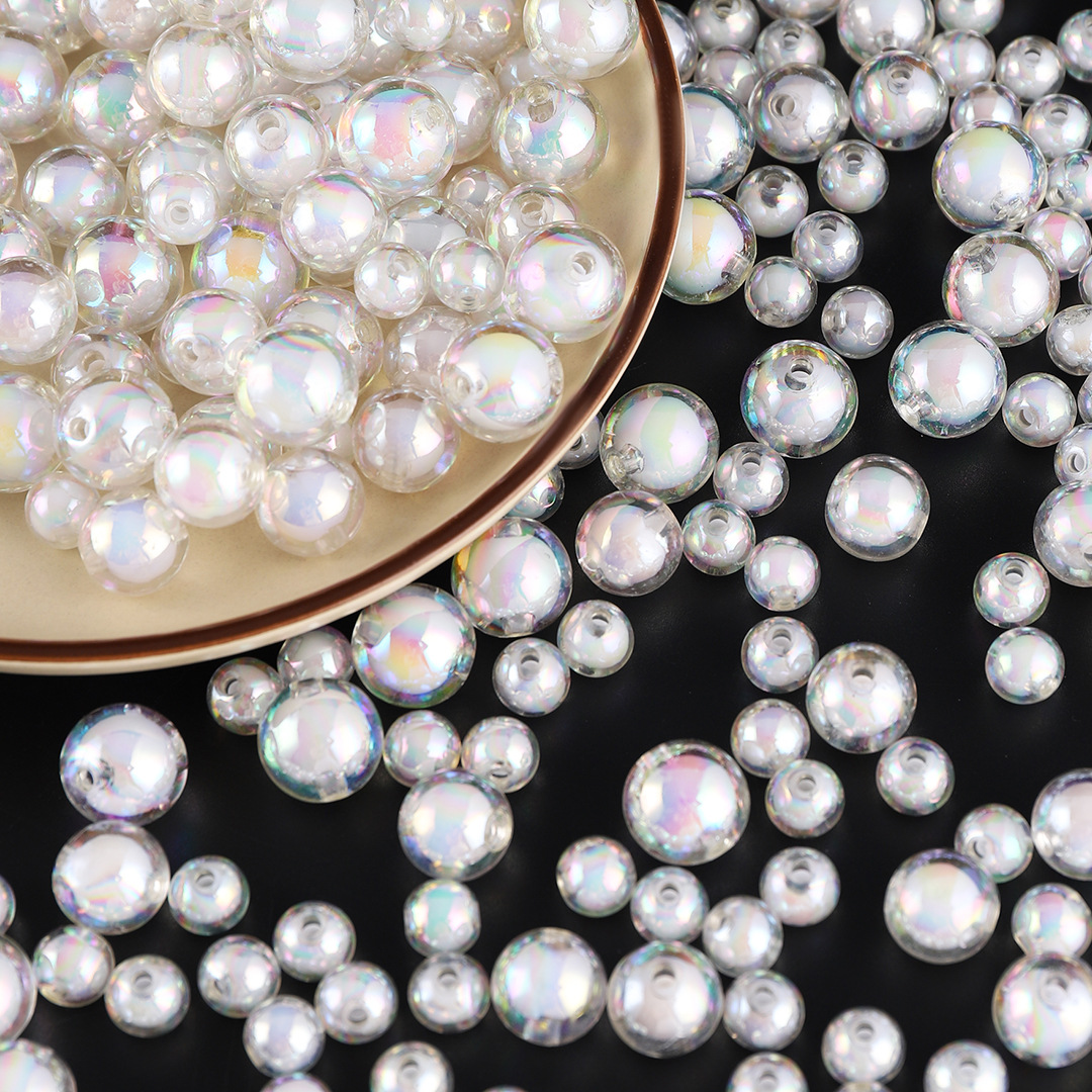 White 10mm/Aperture: 2mm 95psc/bag/50g